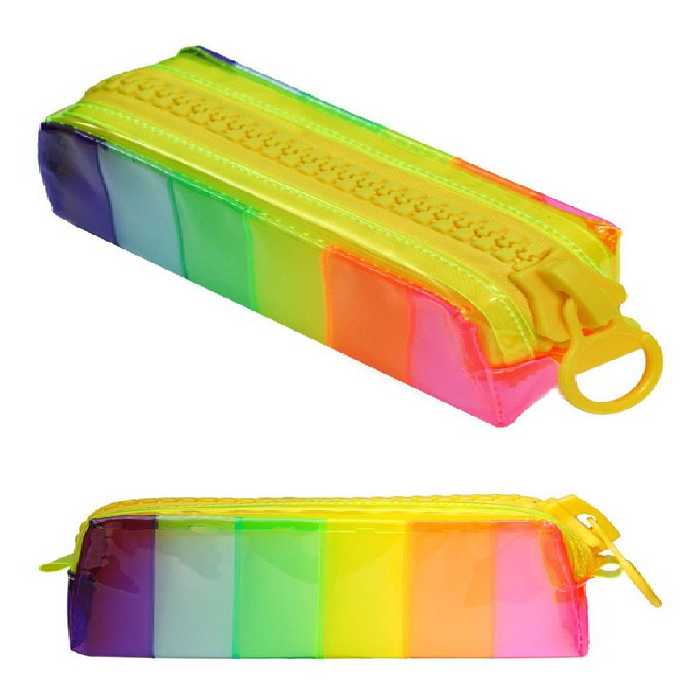 جامدادی زیپ گنده راه راه 8110