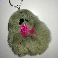 عروسک جاکلیدی مدل خز پوم پوم