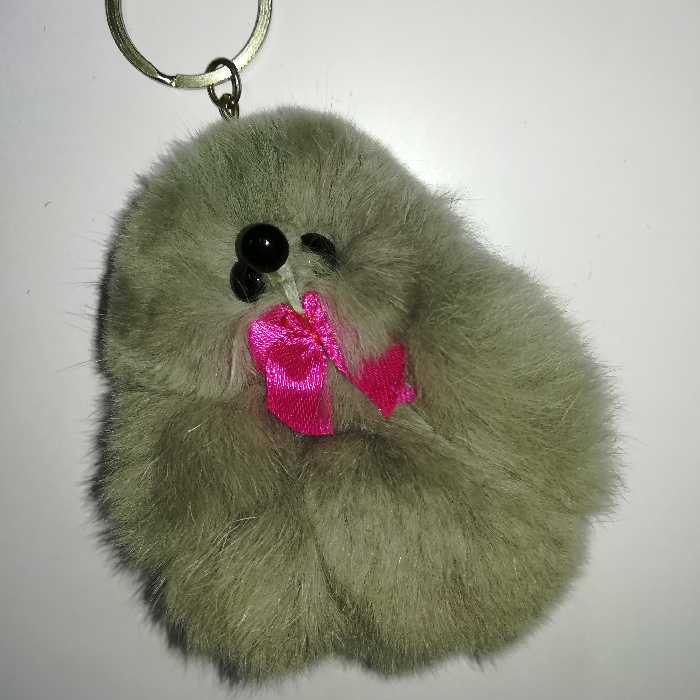 عروسک جاکلیدی مدل خز پوم پوم