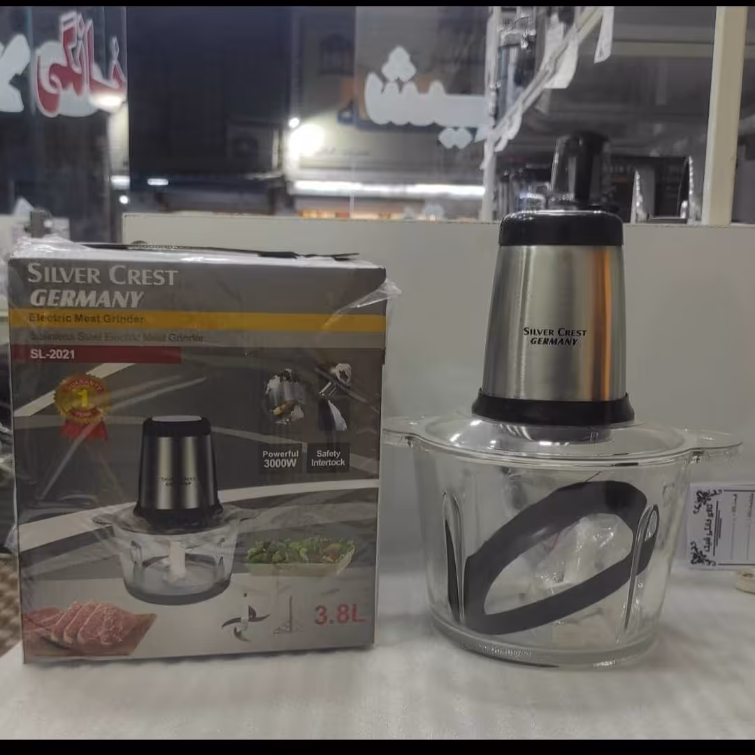 خردکن شیشه ای 3.8لیتری مارک سیلورکرست(ارسال رایگان)خرد کن شیشه ای 3.8 لیتری سیلورکرست 3000وات واقعی 