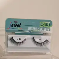 مژه مصنوعی 3Dجیول شماره 30 قابل استفاده باچسب مصنوعی قابل استفاده مجدد
