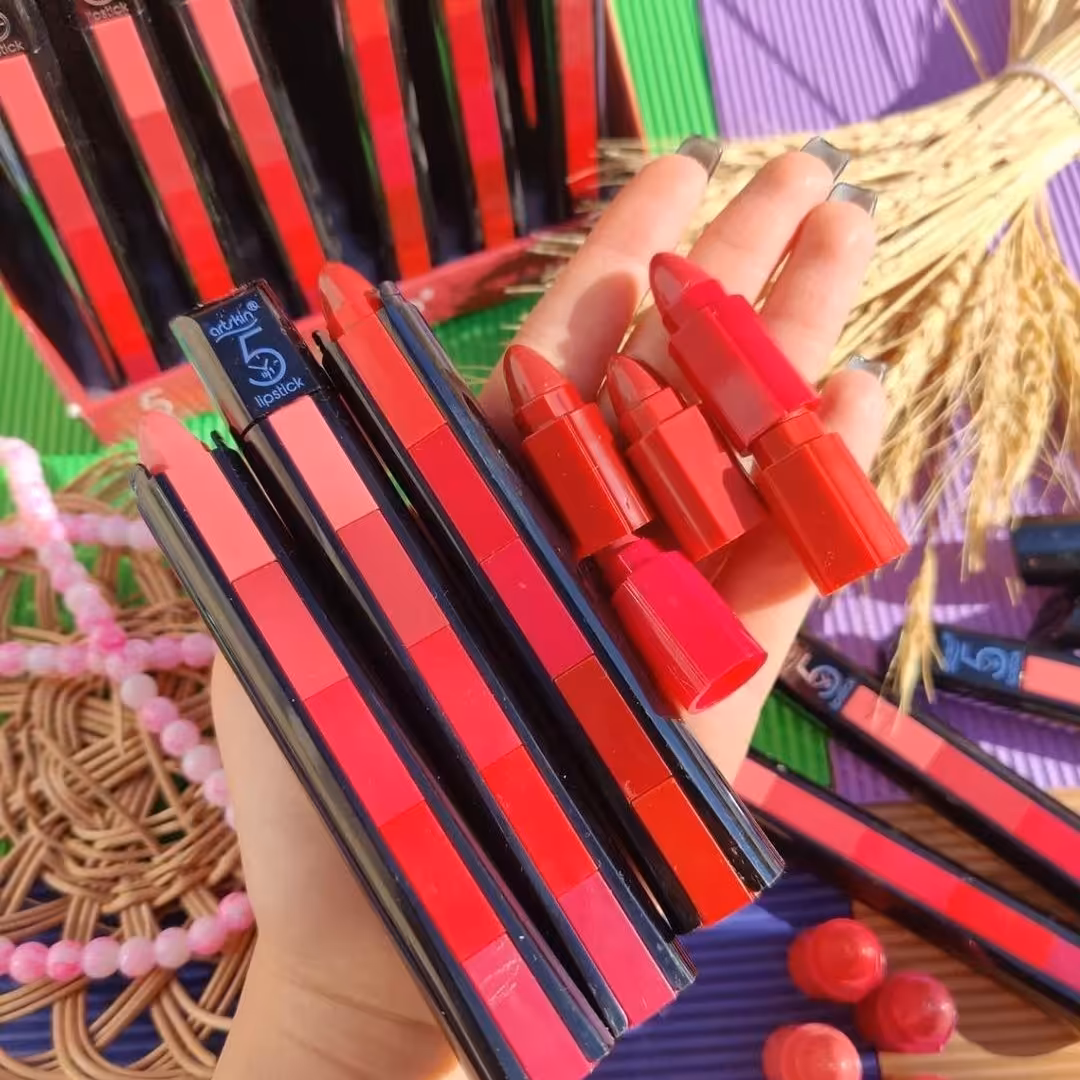 رژلب مدادی 5رنگ