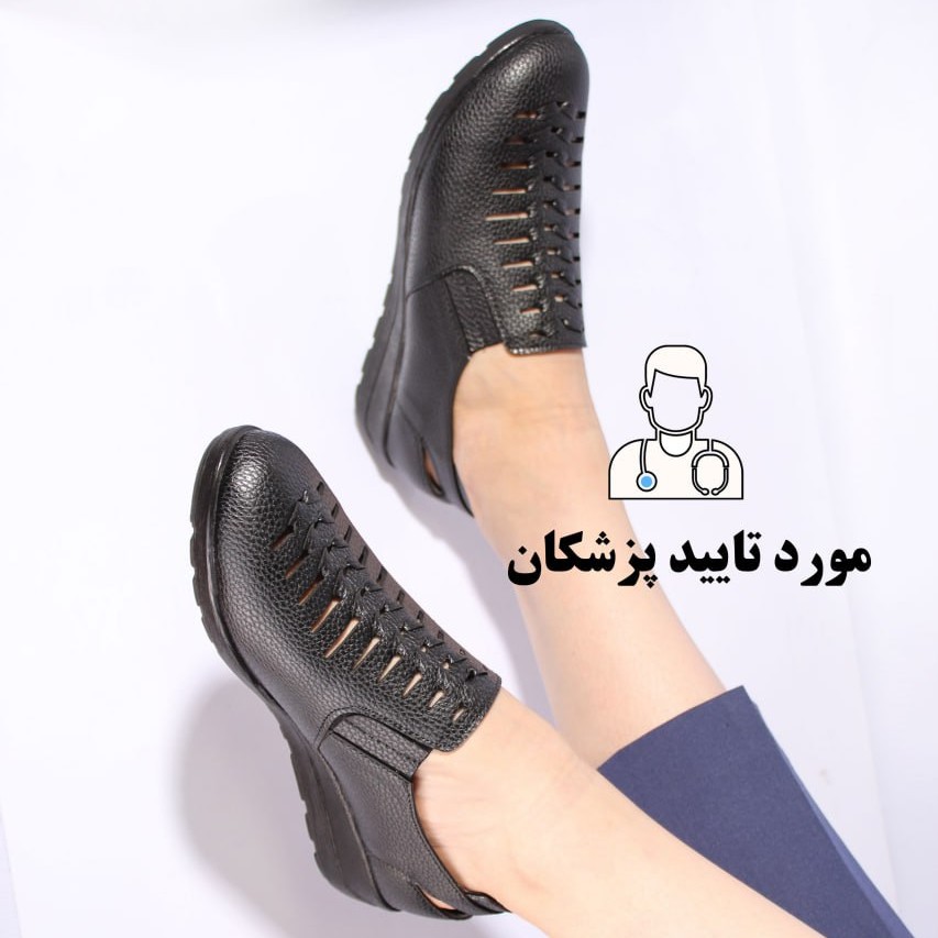 کفش تابستانی مدل مونیکا رنگ مشکی سایزبندی 37 تا 40