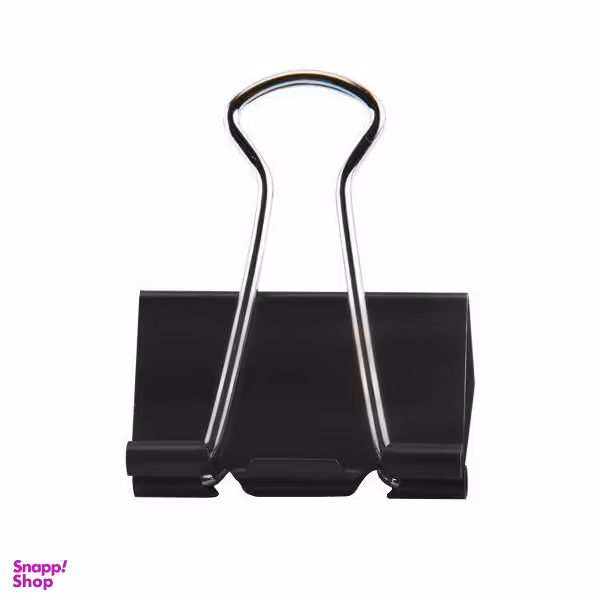 گیره دوبل پارسیکار (Parsikar) رنگ مشکی سایز 25 میلی متر بسته 12 عددی