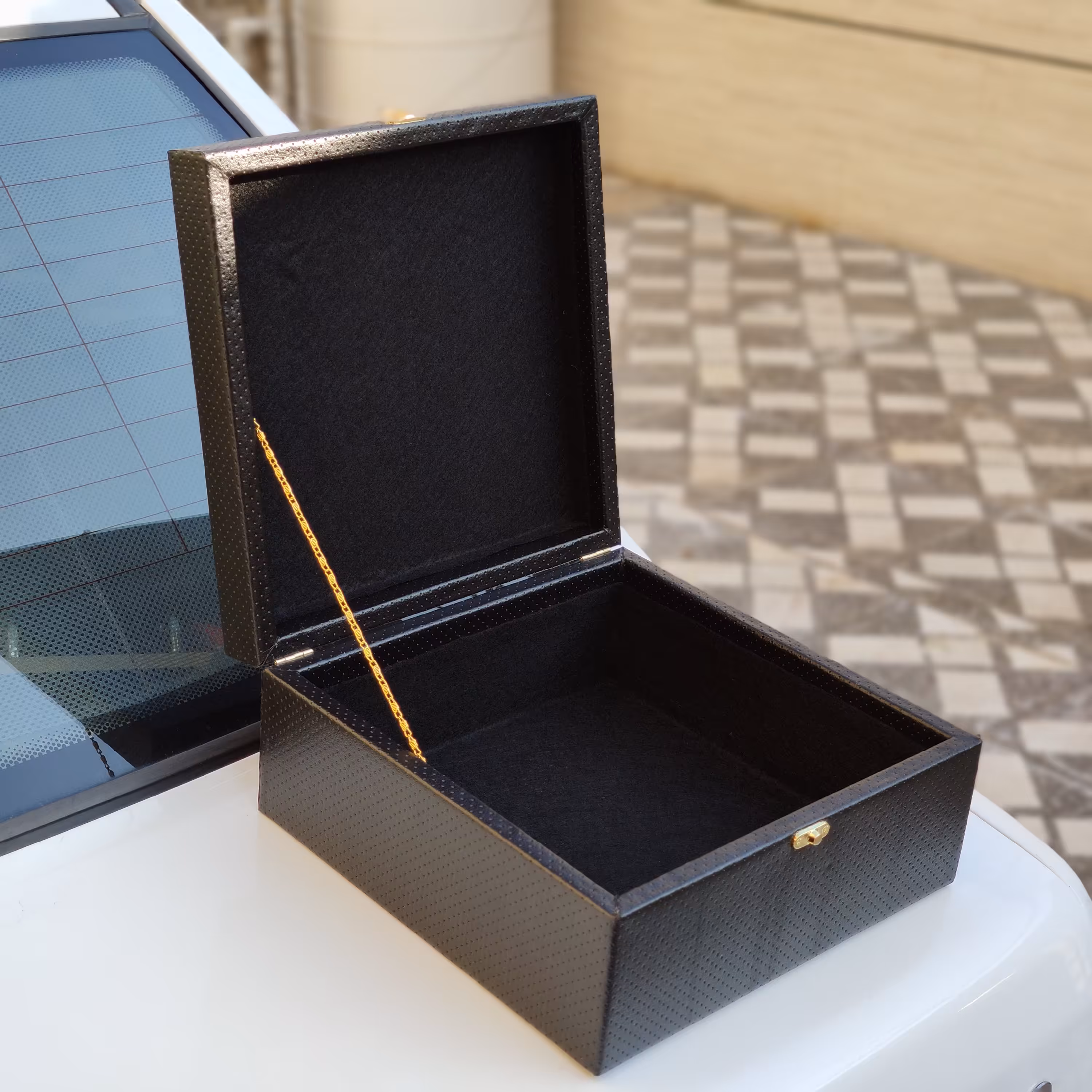 جعبه چرم لوکس