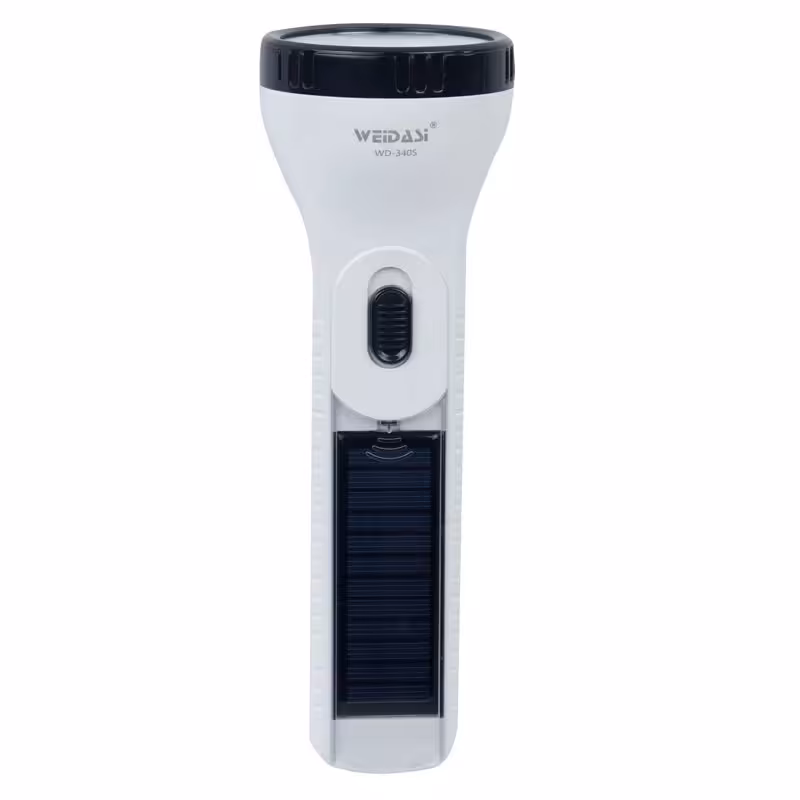 چراغ قوه ویداسی مدل WD-340S  -  چراغ قوه شارژی خورشیدی ویداسی Weidasi WD-340S