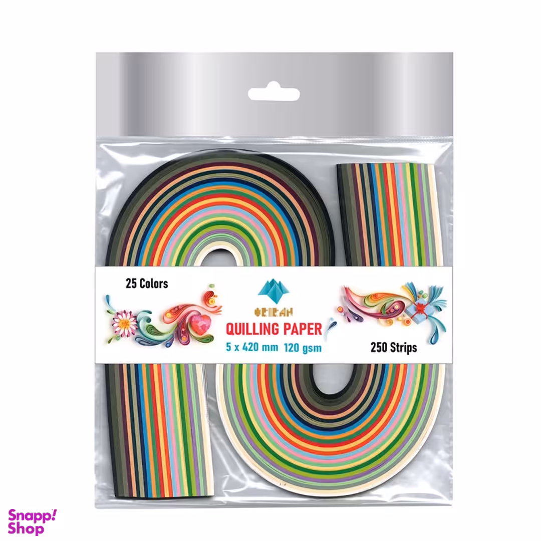 نوار ملیله کاغذی اوریران مدل QPS250-42 بسته 250 عددی