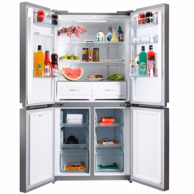 یخچال سایدپاکشوما   p190s   رنگ سیلور  چهار درب(ارسال با باربری و پس کرایه)