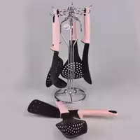 سرویس کفگیر و ملاقه نسوز پایه دار 6 مدل