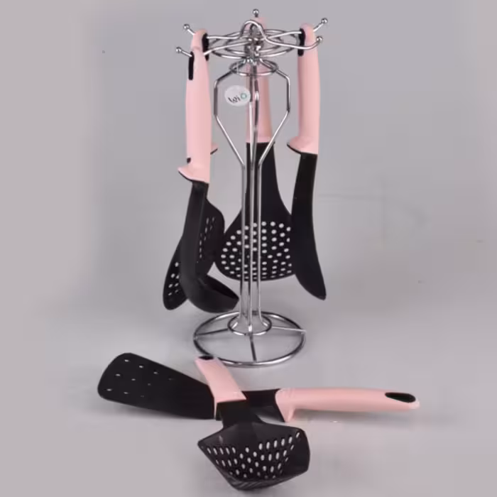 سرویس کفگیر و ملاقه نسوز پایه دار 6 مدل