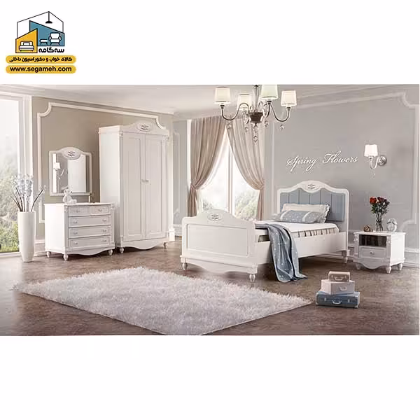 سرویس خواب یک نفره مدل بلونا کد BDS104