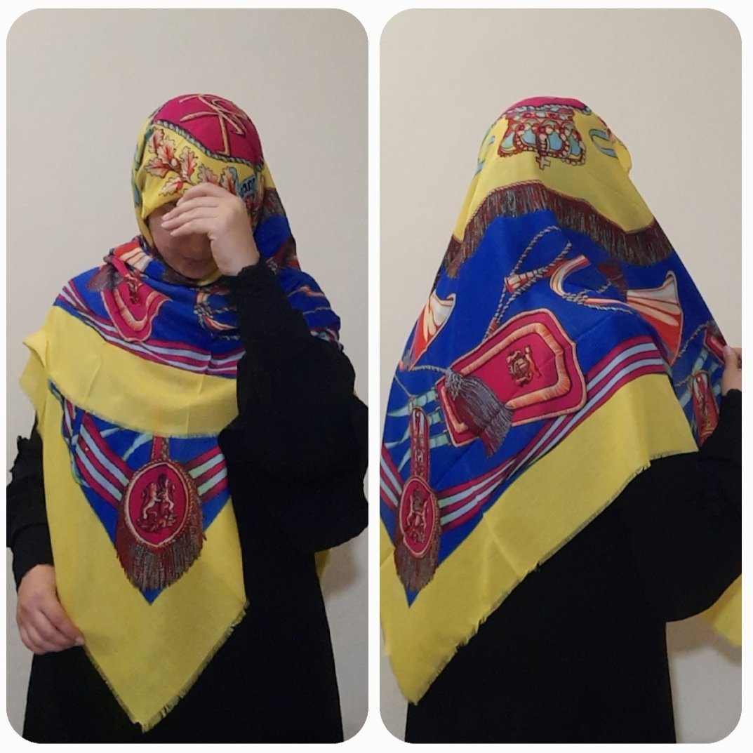 روسری نخه رته باریک،ریشه پرزی،قواره135، ایستایی نسبتا خوبی داره،برای استفاده روزمره مناسبه