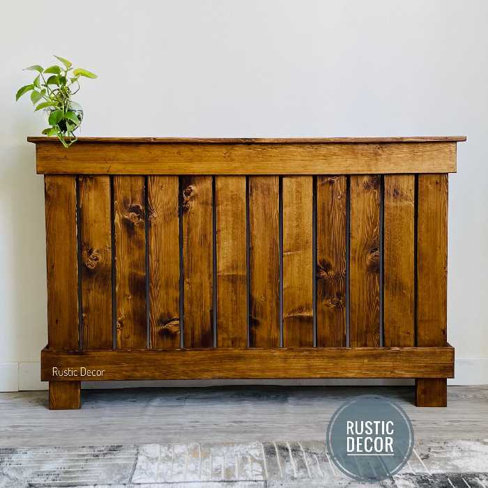 کاور شوفاژ  چوبی (روشوفاژی) روستیک دکور مدل h400 