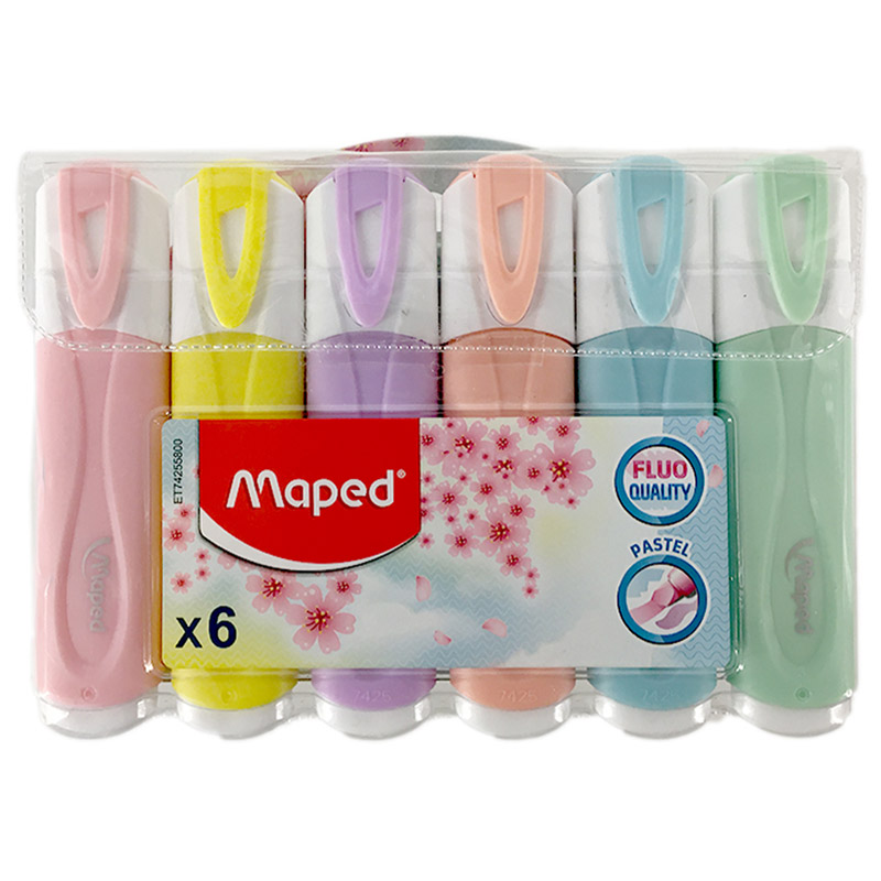 خرید ماژیک هایلایتر پاستلی مپد Maped بسته 6 رنگ