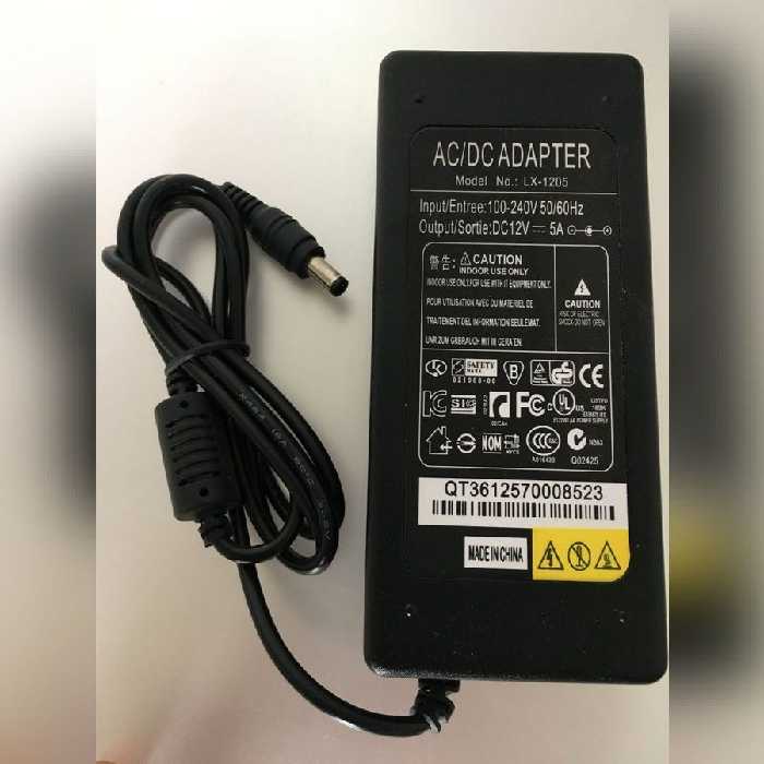 آداپتور 12 ولت 5 آمپر سوئیچینگ بین راهی  LX-1205