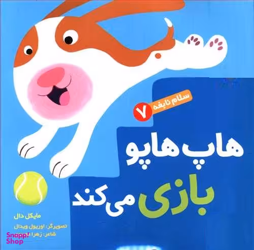 کتاب سلام نابغه، هاپ هاپو بازی می کند اثر مایکل دال انتشارات هوپا جلد 7