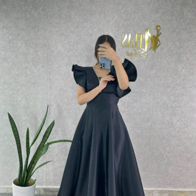 پیراهن شب زنانه ساتن مدل ژینوس بلند