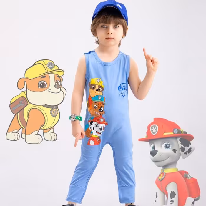 رامپر و سرهمی دخترانه وپسرانه طرح سگ نگهبان کد 5851z