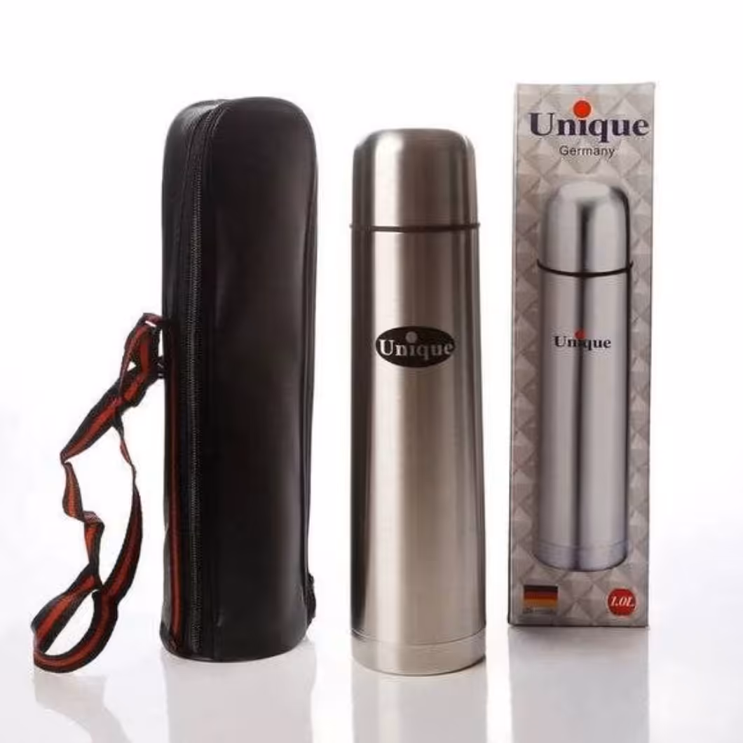 فلاسک یونیک Germany حک شده (کیف دار) یک لیتری