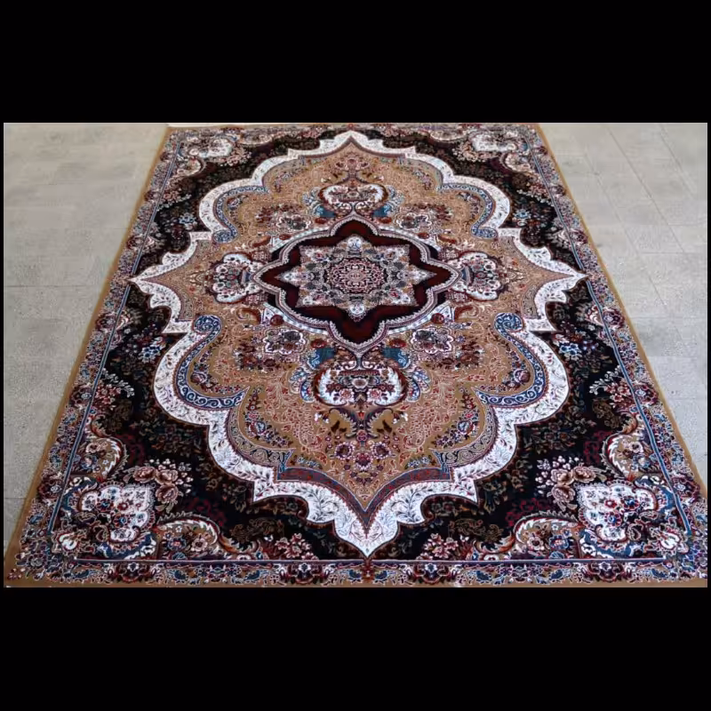 فرش ماشینی کاشان6متری طرح شهیاد (BCF)باارسال رایگان