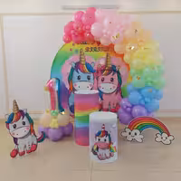 بادکنک آرایی اصفهان تم یونیکورن اسب تک شاخ 