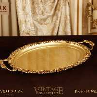 سینی  گرد برنجی بی وی کی مدل VK351243
