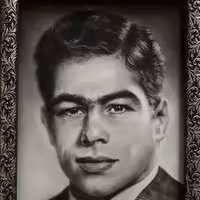 نقاشی سیاه قلم جهان پهلوان تختی