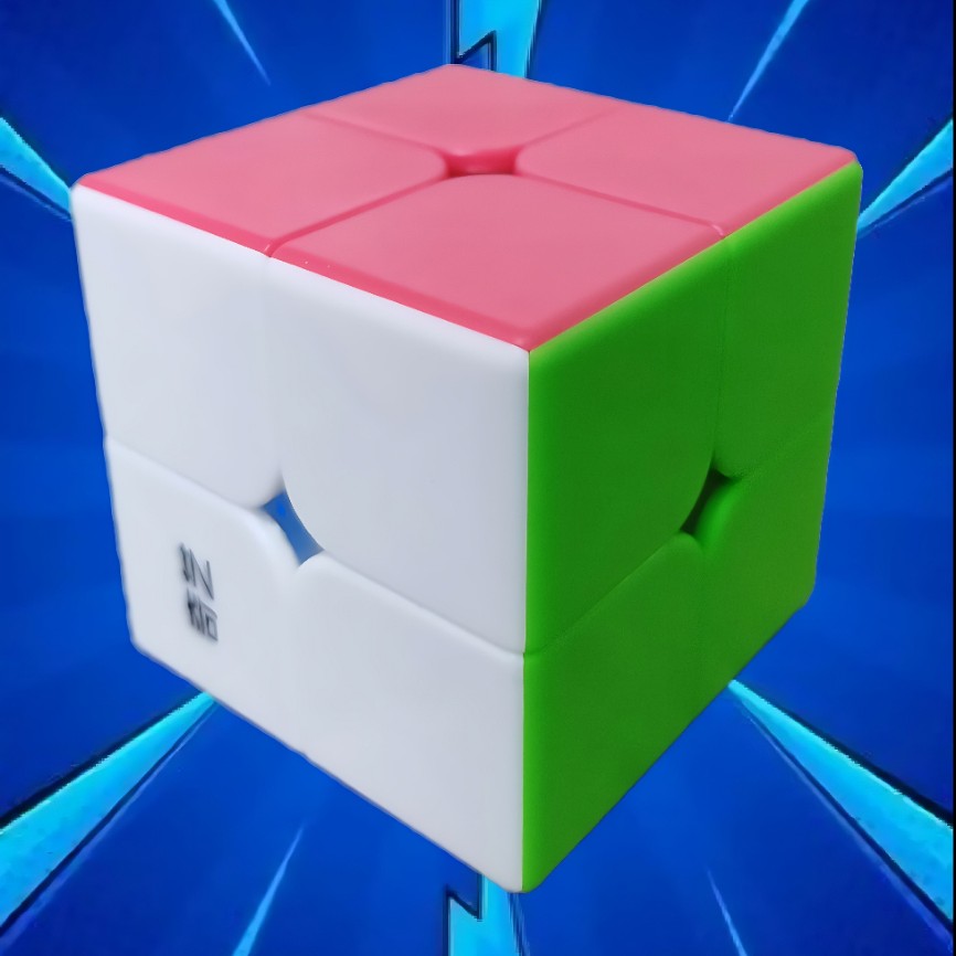 روبیک 2در2 خودرنگ کای وای، بسیار با کیفیت و روان، همراه با جعبه و راه حل