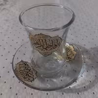 ست استکان و نعلبکی 6تایی باطرح اسم ائمه