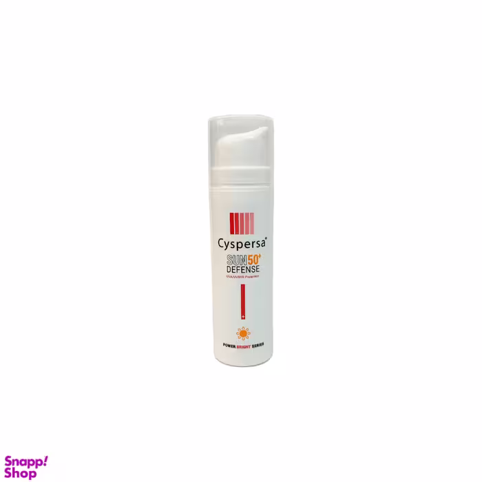 کرم ضد آفتاب بی رنگ سیسپرسا مدل Defense با SPF 50 حجم 50 میلی‌ لیتر