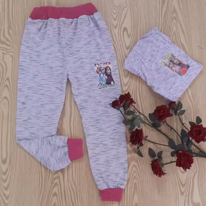 شلوار خانگی دخترانه شلوار راحتی(ارسال رایگان )جنس ملانژ