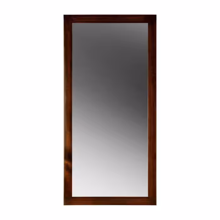 قاب آیینه چوبی (50x90) مدل 5 سانتی تخت رنگ گردویی