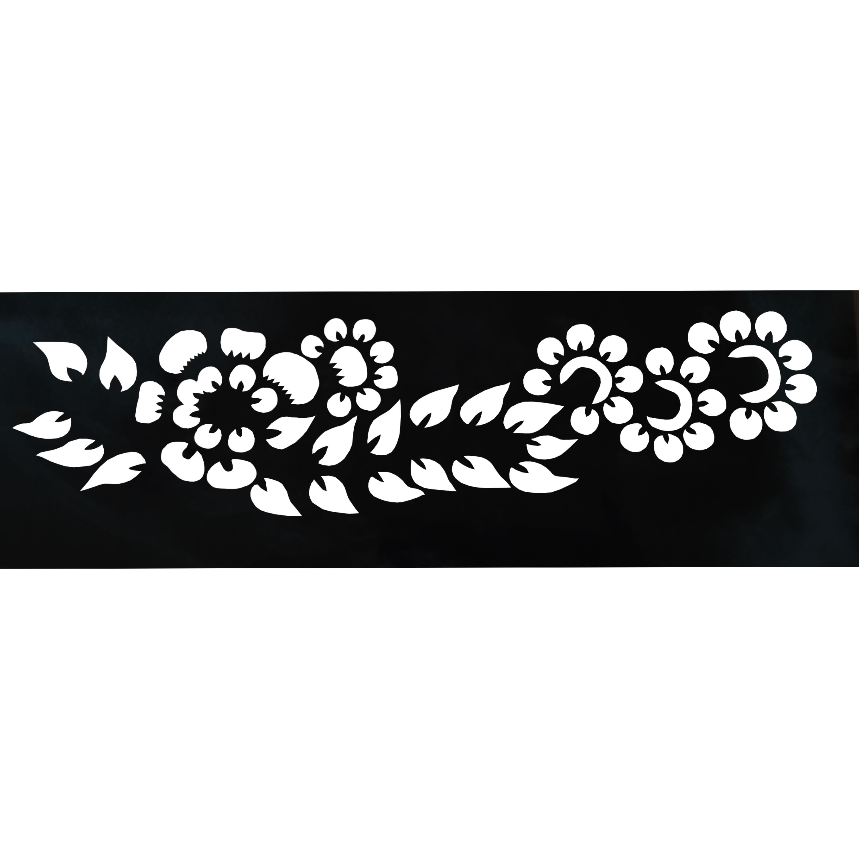 شابلون  استنسیل طرح بابونه ابعاد 30در 10 CM