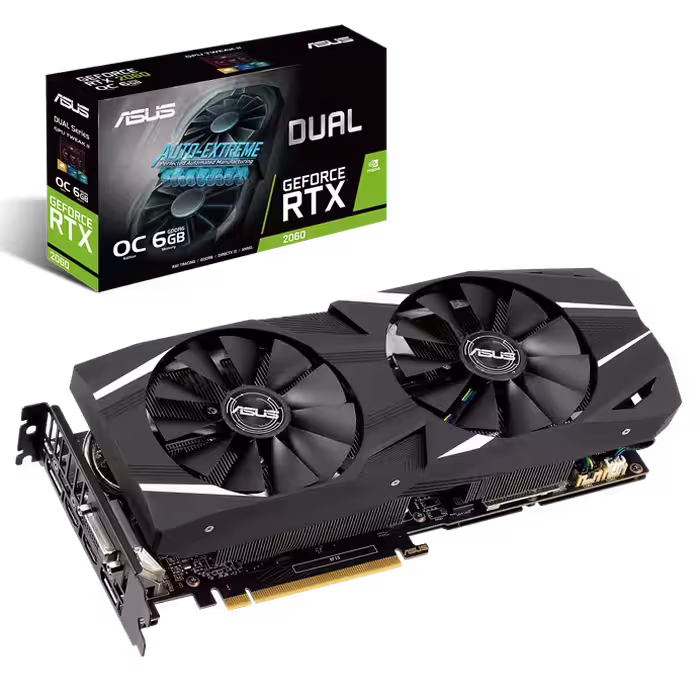 کارت گرافیک ایسوس مدل RTX2060 DUAL OC 6G