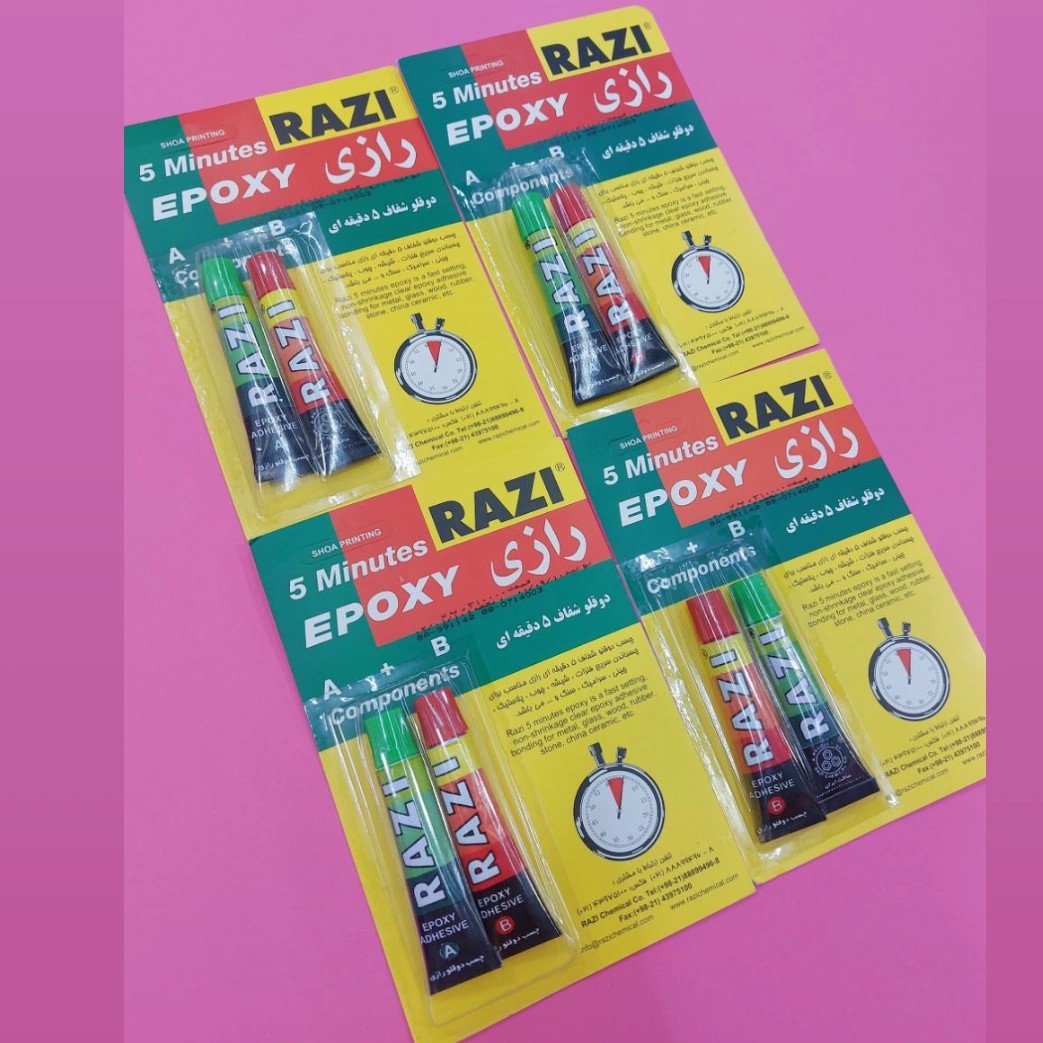 چسب دوقلو همه کاره رازی شفاف