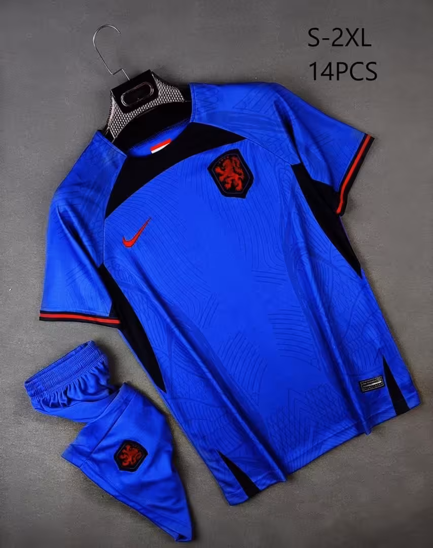 کیت دوم تیم ملی هلند (پیراهن شورت) ورژن هواداری جام جهانی 2022 قطر