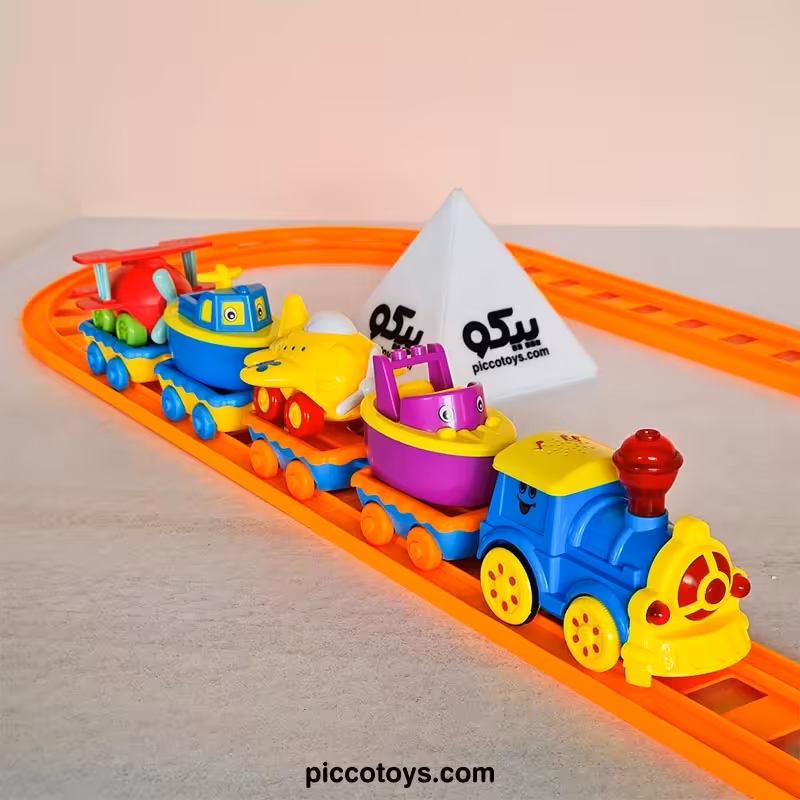 قطار اسباب بازی 5 واگن با ریل کد 1105