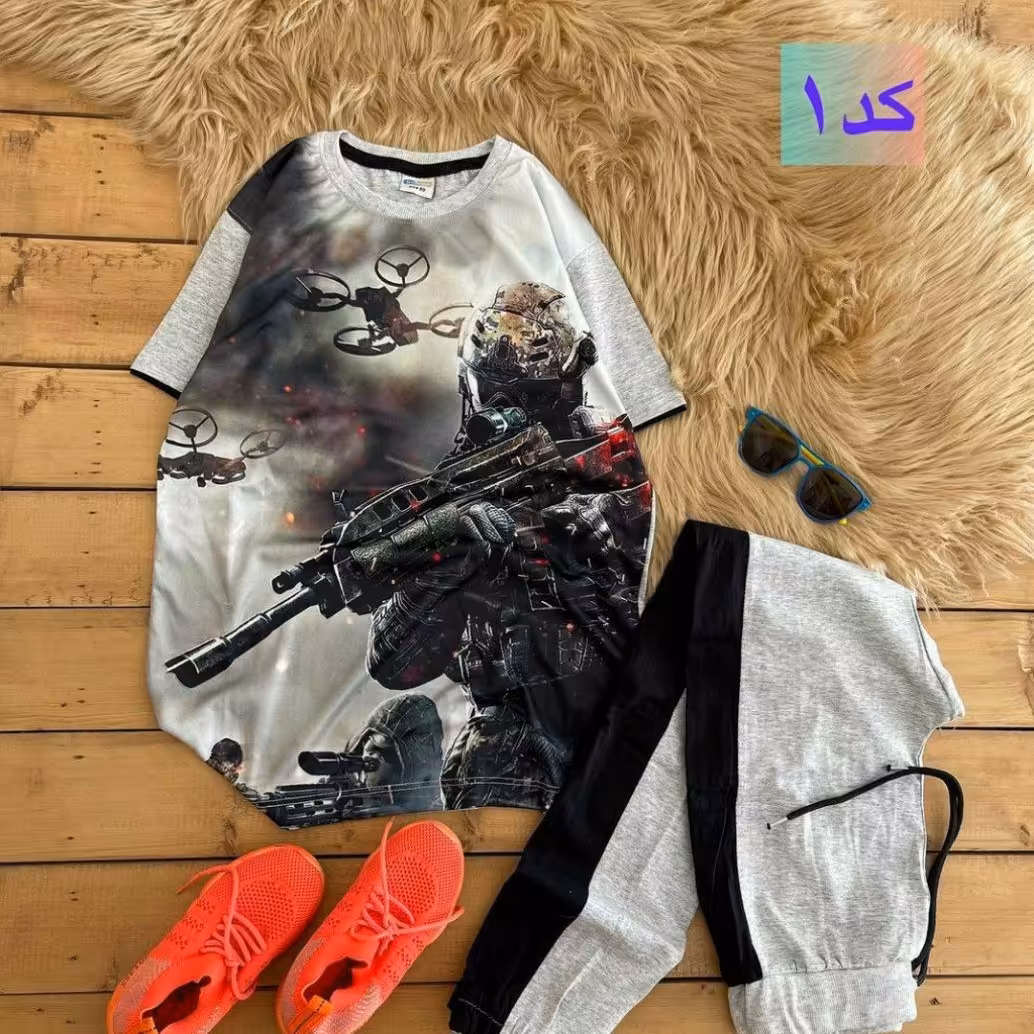 تیشرت شلوار پسرانه سایز بزرگ