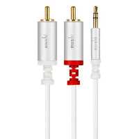 کابل MOSHI موشی تبدیل 3.5mm Audio Jack به استریو RCA - Hiapple.ir