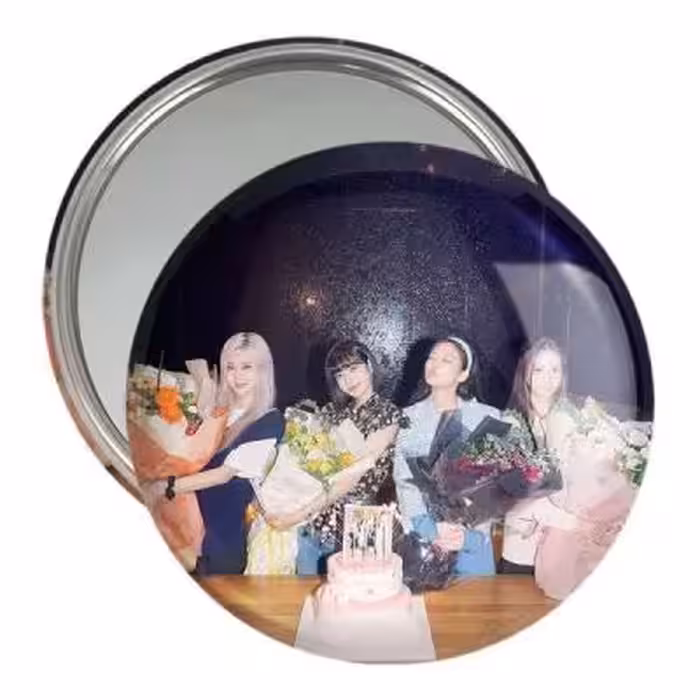 آینه جیبی خندالو طرح گروه بلک پینک کد 3698