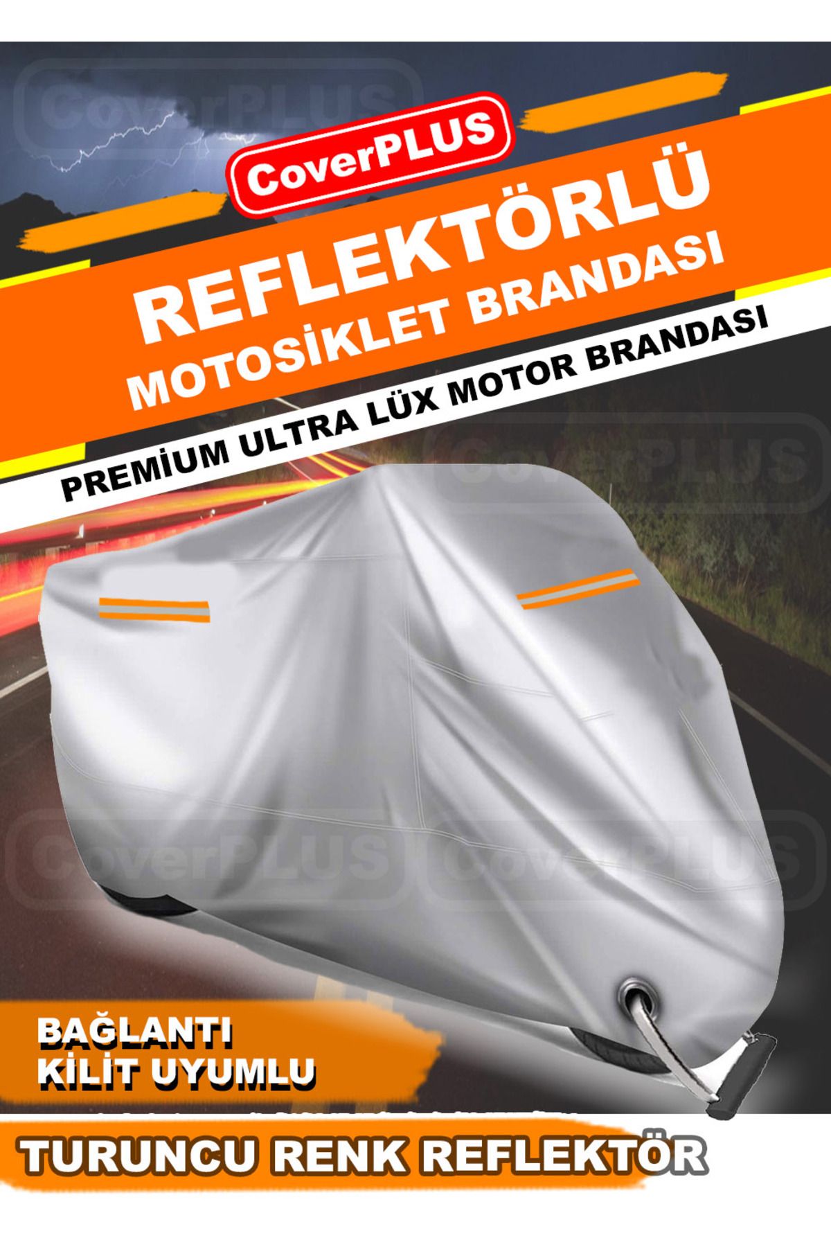 چادر موتورسیکلت خاکستری پوشش موتور سیکلت HONDA CBR 954 RR CoverPlus