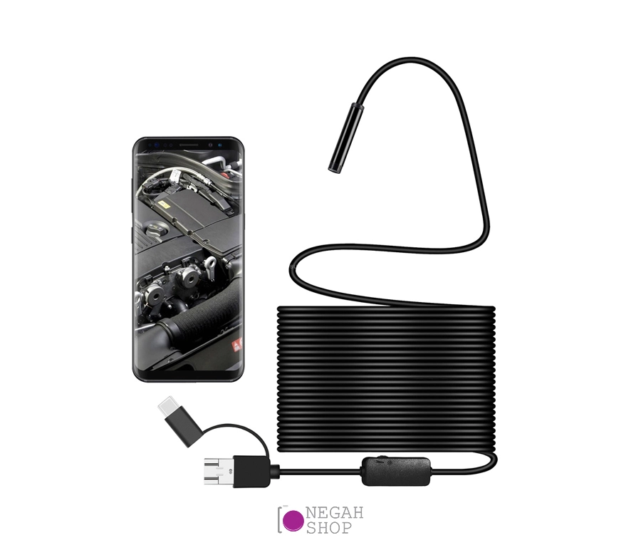 دوربین آندوسکوپی 10متری ضدآب Y101 3 In 1 Soft Cable