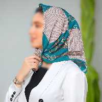 باندانا مینی اسکارف نخی طرح پیچازی آبی ارسال رایگان 