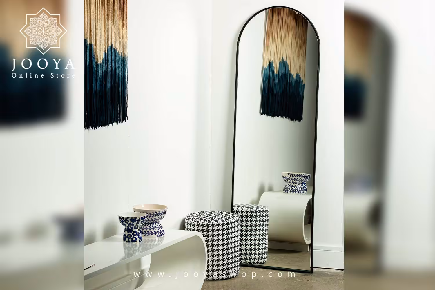 آینه طرح آدینه مشکی سایز 1
