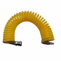 شلنگ فنری باد ترک یل قطر 8 میلیمتر طول 5 متر  رنگ زرد(بدون واسطه، دست اول) - شیلنگ فنری pe