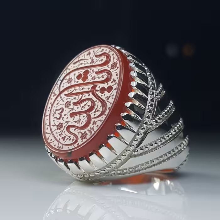 انگشتر عقیق سرخ یمن (2)