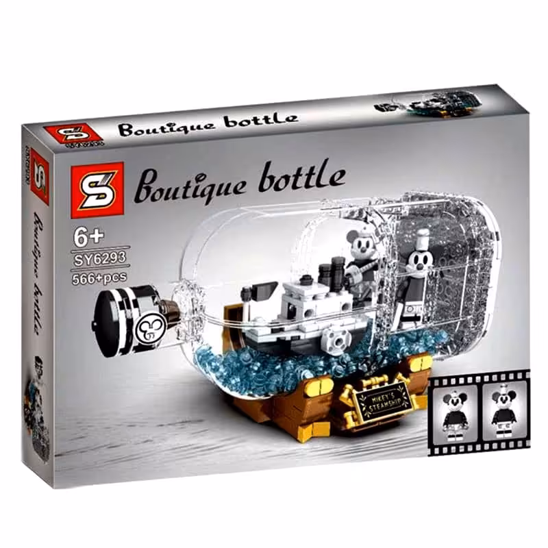 لگو کشتی درون بطری میکی موس 566 قطعه مدل sy 6293
