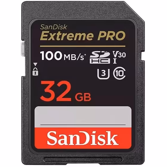 خرید کارت حافظه SanDisk 32GB 100MB/s Extreme PRO با بهترین قیمت