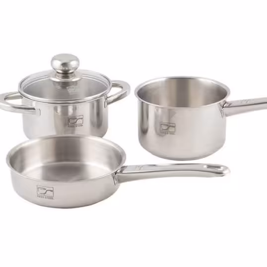 سرویس 4 پارچه نوزادی  پارس استیل کف آلمنیوم