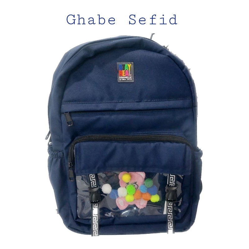 کوله پشتی عروسکی کیف مدرسه خرسی جادار کوله پشتی راهنمایی کوله پشتی ابتدایی کوله پشتی دبیرستان کیف سرمه ای